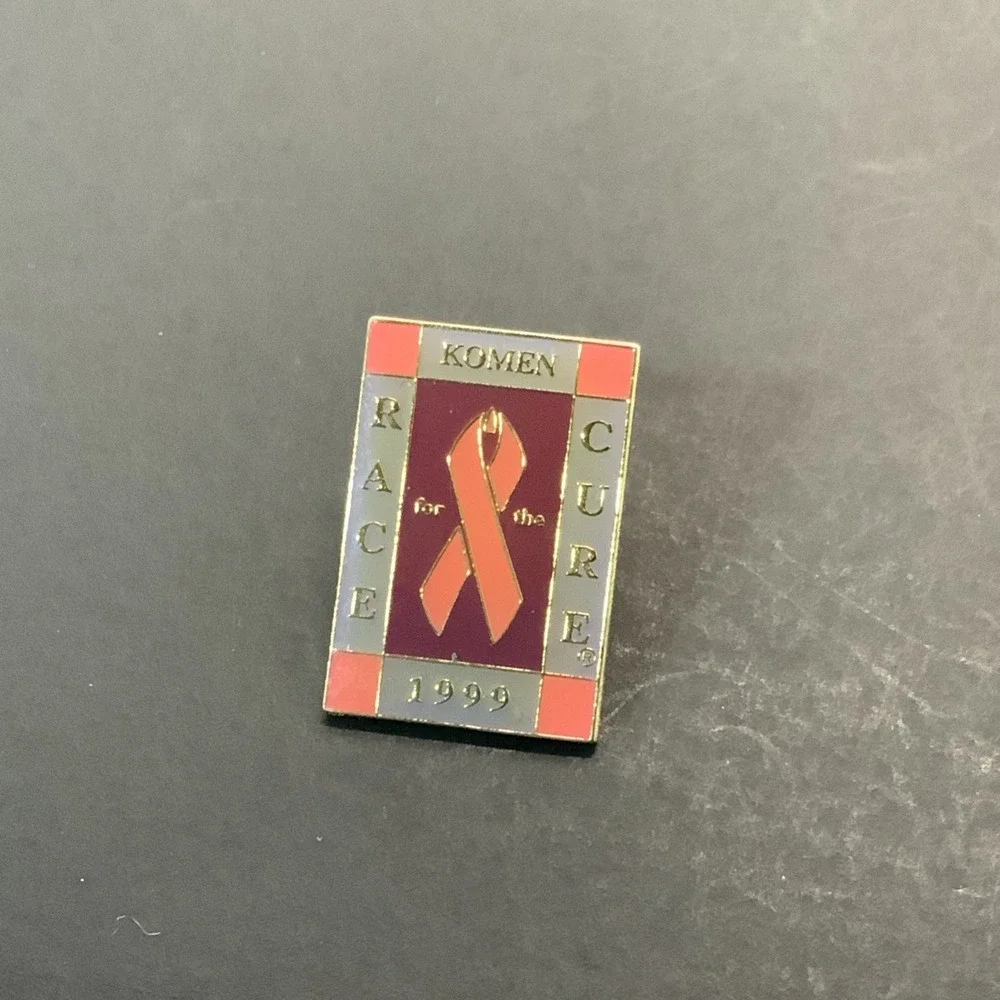 Vintage Komen Race for the Cure 1999 Lapel Pin - Breast Cancer‎ Awareness